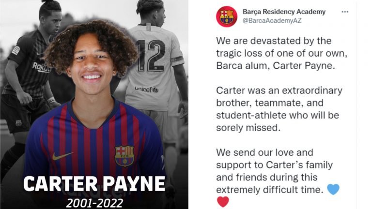 Mantan Pemain Barcelona Carter Payne Meninggal Dunia